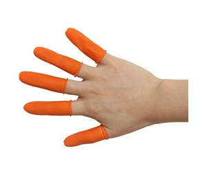 Anti-slip ESD Orange Finger Cots