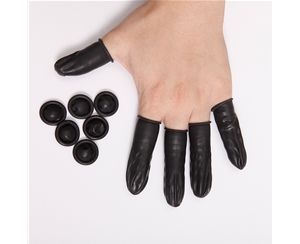 Black ESD Latex Finger Cots